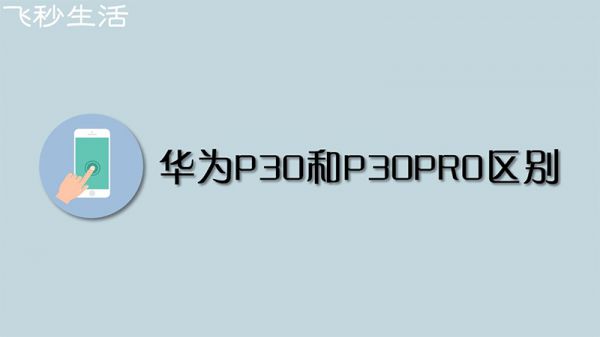 华为p30和p30pro区别