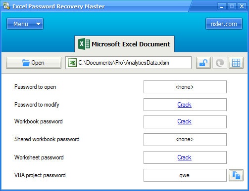 Excel Password Recovery Master 3.5软件截图（2）