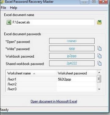 Excel Password Recovery Master 3.5软件截图（4）