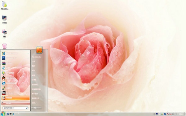 玫瑰花语电脑主题 XP版软件截图（1）