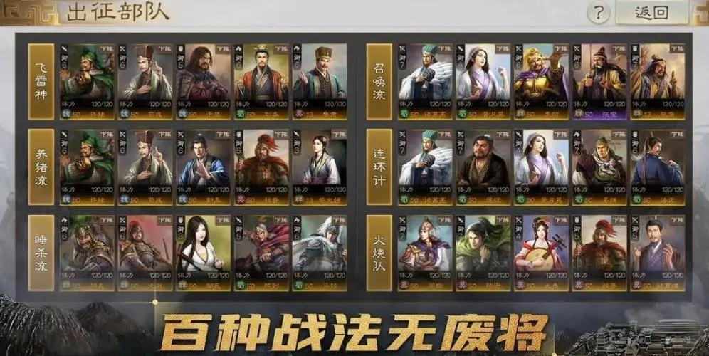 三国志战棋版5+1稀有核心卡武将一览